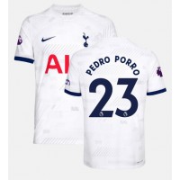 Tottenham Hotspur Pedro Porro #23 Domáci futbalový dres 2023-24 Krátky Rukáv